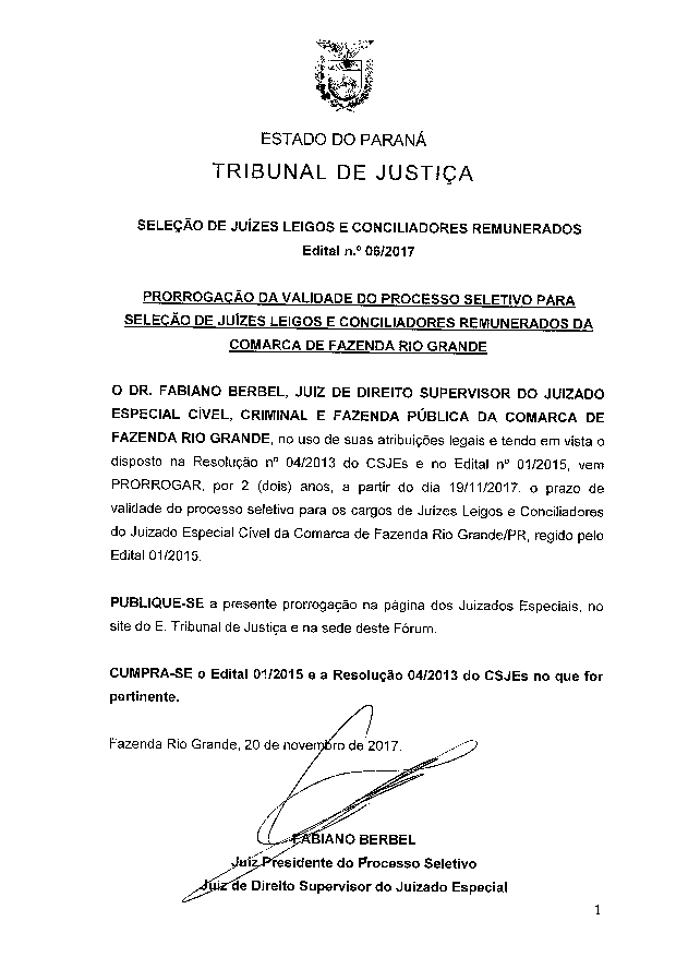 Disponibilizado em 20/11/2017